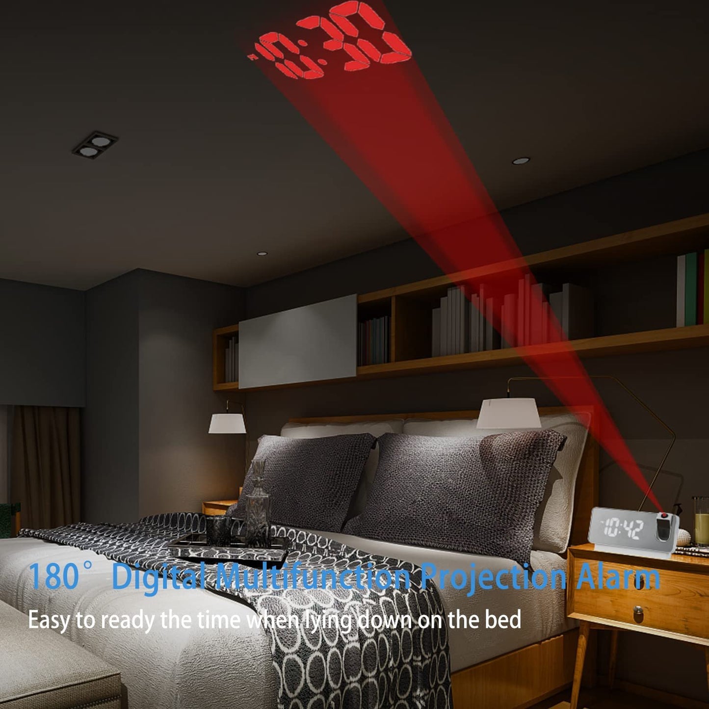 🔥BIG SALE - 48% OFF🔥🔥Mirror projection alarm clock
