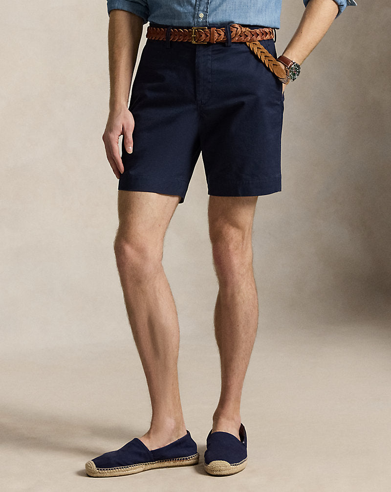 20.5 cm Stretch Straight Fit Chino Short Nautical Ink