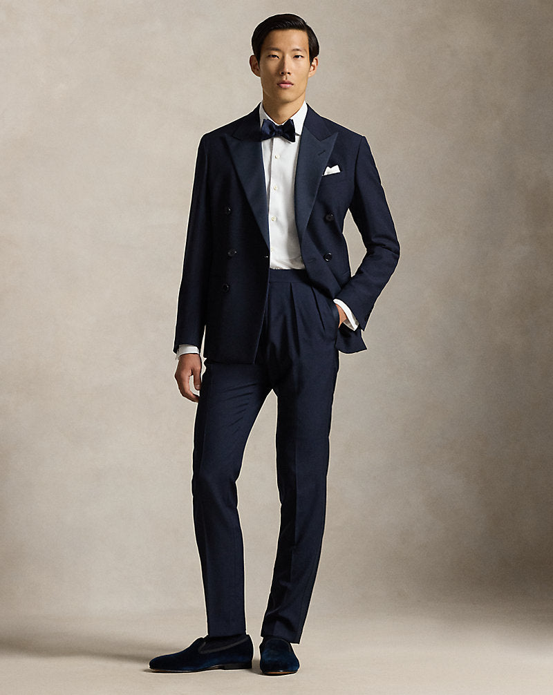 Custom Fit French Cuff Tuxedo Shirt White